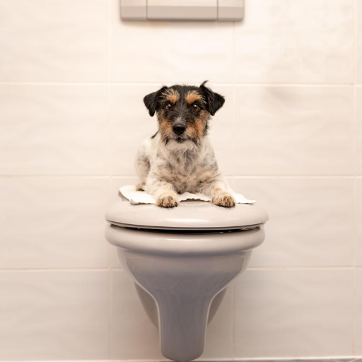 How does flushing dog poop affect septic tanks?